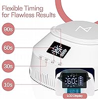 Vista 6 de M - Lámpara de uñas profesional híbrida GlowPro de 86W inalámbrica recargable LED UV, secador de uñas inalámbrico para uñas de gel, manicura, Blanco