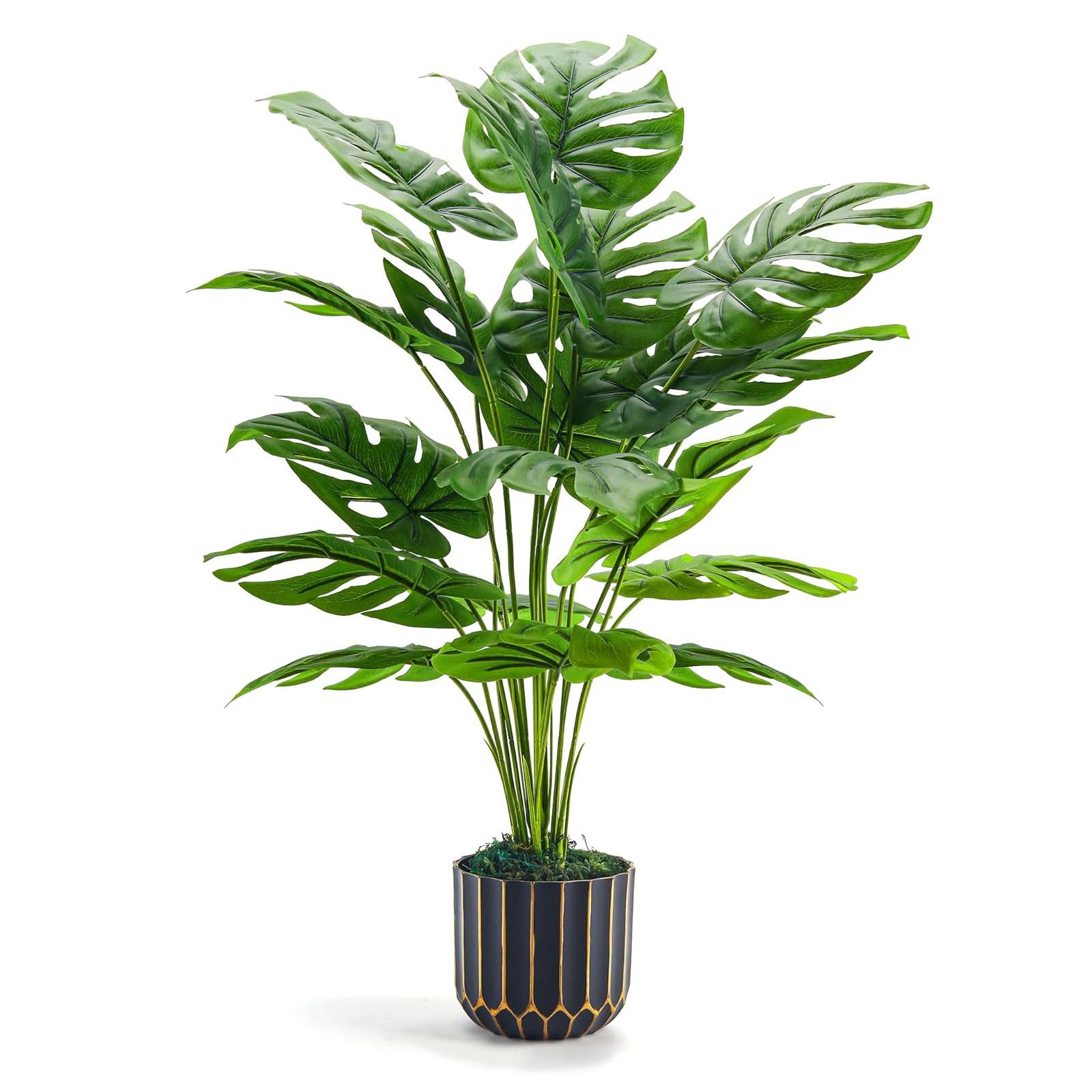 Der Rose Kunstpflanze Künstliche Pflanzen Wie Echt 71 cm Kunstpflanzen Groß Fake Plant für Wohnzimmer Badezimmer Schlafzimmer Zimmer Balkon Deko