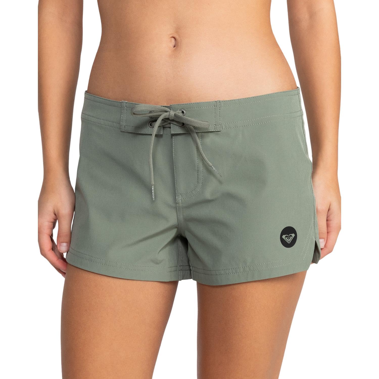 Photo 1 of Roxy Women's 2" Boardshorts – UPF 50+ Quick-Dry 4-Way Stretch Recycled Swim Shorts, Bikini Cover-Up, Agave Green Exc, Medium