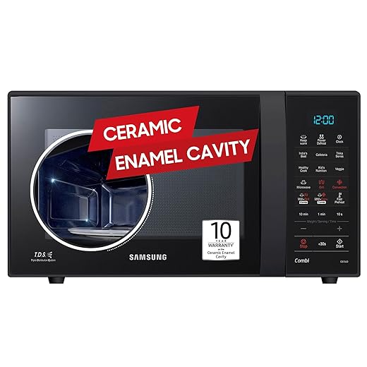 Samsung 21L, Convection Microwave Oven with Triple Distribution System(CE73JD-B1/XTL, Black, Best Diwali Gift, 10 Yr warranty)