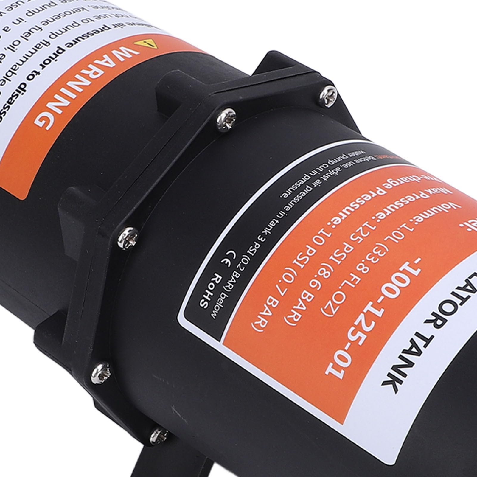 Druckspeicher, 1-Liter-Druckspeicher für Wohnmobil, Boot, Wohnwagen, Wohnwagen, 125 PSI Druckspeicher für gleichmäßigen Wasserfluss, 1/2 Zoll MNPT