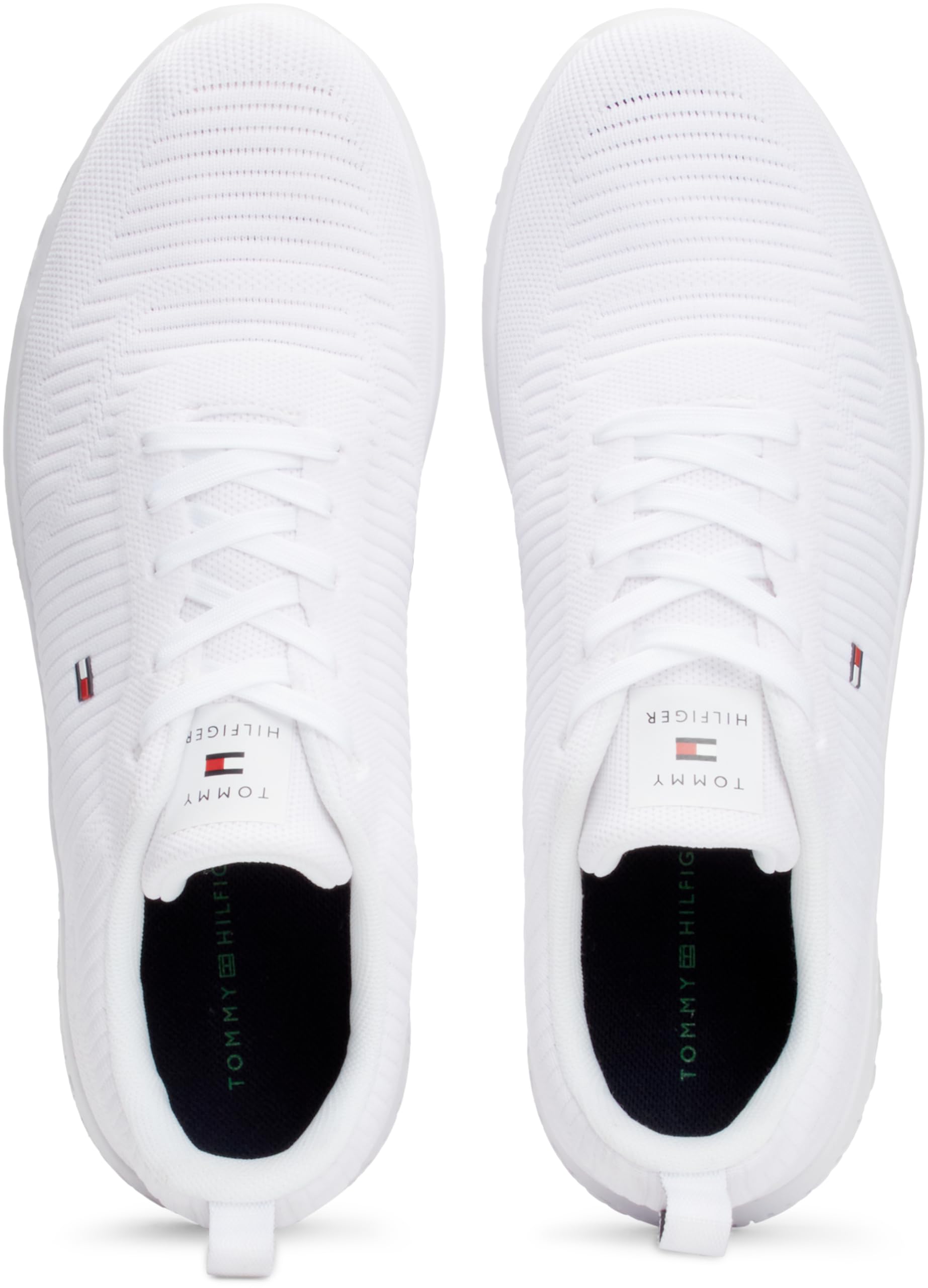 Tommy Hilfiger Baskets de Running Homme Corporate Knit Rib Runner Chaussures de Sport