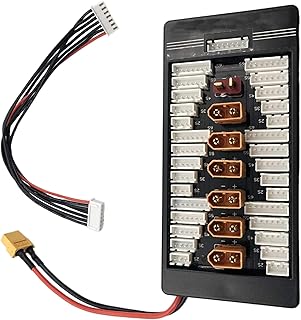 DEVMO Balanced Charging Board, Multi 2S-6S Lipo Battery Parallel Charging Board with XT60 Plug