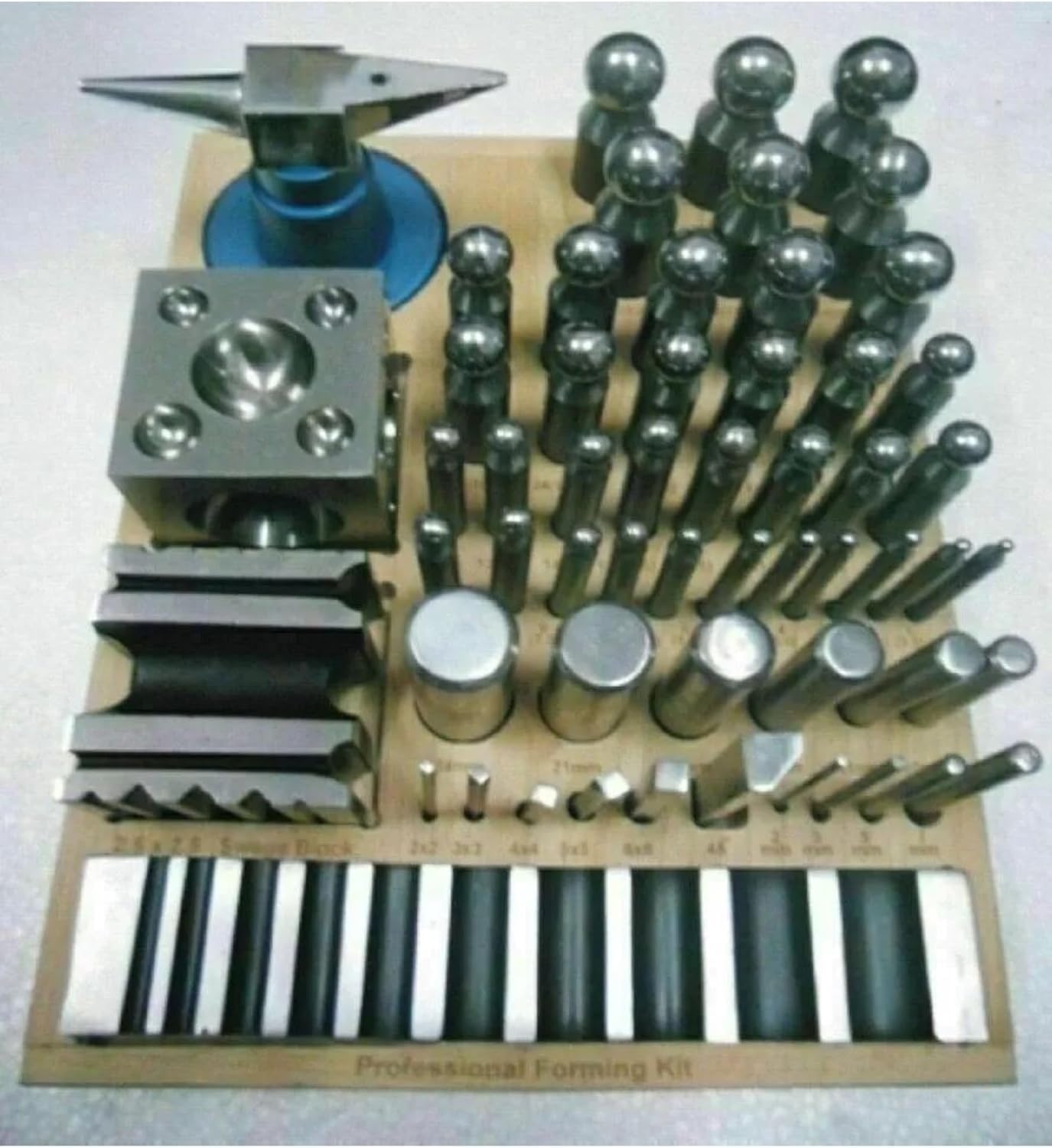 Kit professionale per la formatura di gioielli, set completo di strumenti per la formatura e la modellatura dei metalli, per gioiellieri, artigiani e fai da te, 56 pezzi