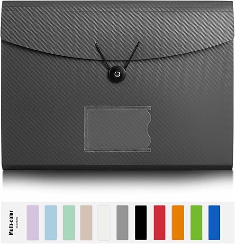 Miniatura 11 de Carpeta organizadora de archivos expansible, 13 bolsillos, carpeta de archivo de acordeón, carpeta de archivos expandible para documentos, carpeta