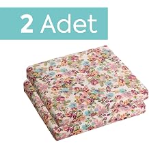Homedius Sandalye Oturum Minderi  i ekli 40x40x4 Ba c kl   kar labilir K l fl   kme Yapmaz Pembe 2'li