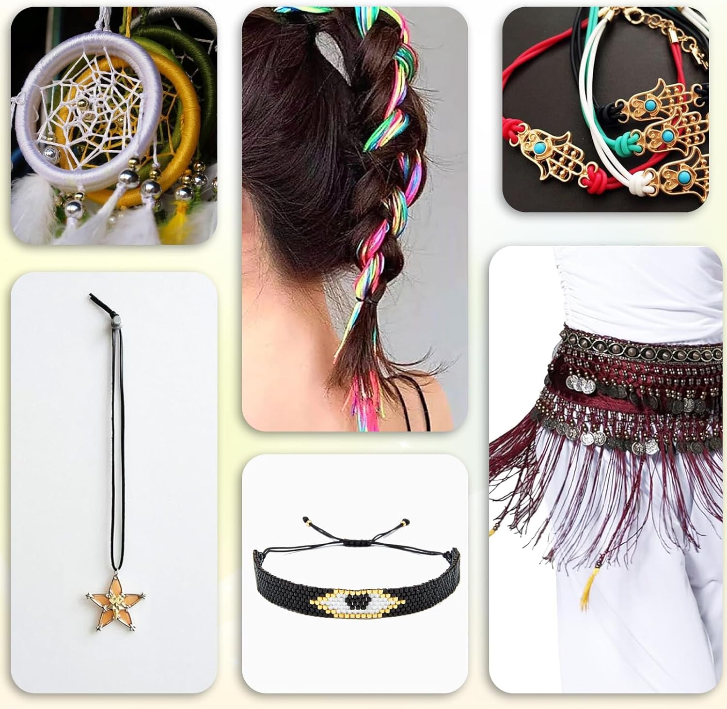 25 Pcs Silky Satin Cord for Bracelets, 1.5 mm Multicolor Polyester Thread Beading String for Macrame Crafts, Necklaces, Kumihimo, Lanyards, DIY Drawstring Bags, Jewelry Making Supplies (30 Yards/Roll) - Image 7