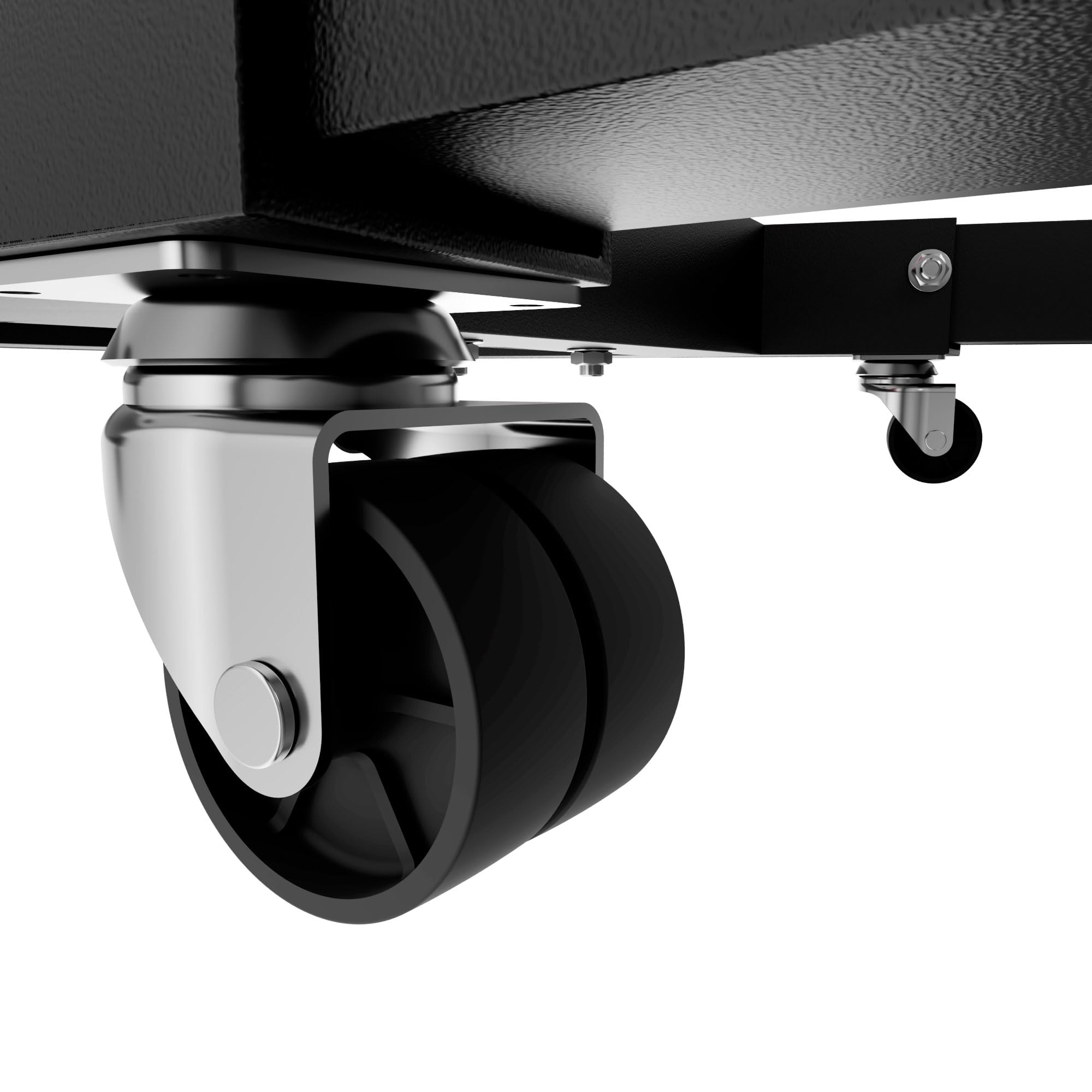 BOUDECH Keplero – Caballete de apoyo para motor máx. 900 kg de acero, soporte con brazos giratorios 360° negro