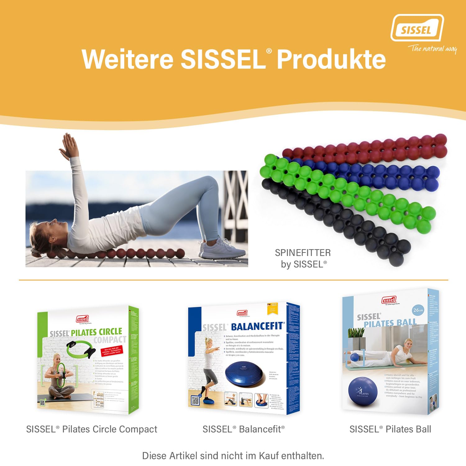 SISSEL OCTOCORE | Fitnessbänder | Innovatives Design | Resistance Bands für Ganzkörpertraining & Tiefenmuskulatur | Widerstandsbänder für Pilates & Yoga | Gymnastikband | Sportgeräte Zuhause | Fitness