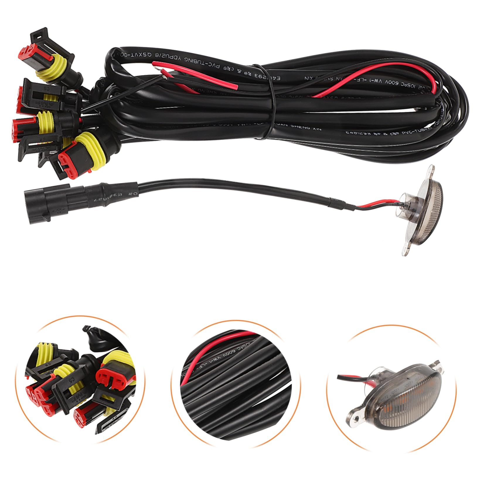 Gatuida 3juegos Luces Led Para Rejilla Delantera De Automóvil Decorativas y Funcionales Luz Diurna Grille Instalación Rápida y Resistente De Conector Para Camiones y Coches