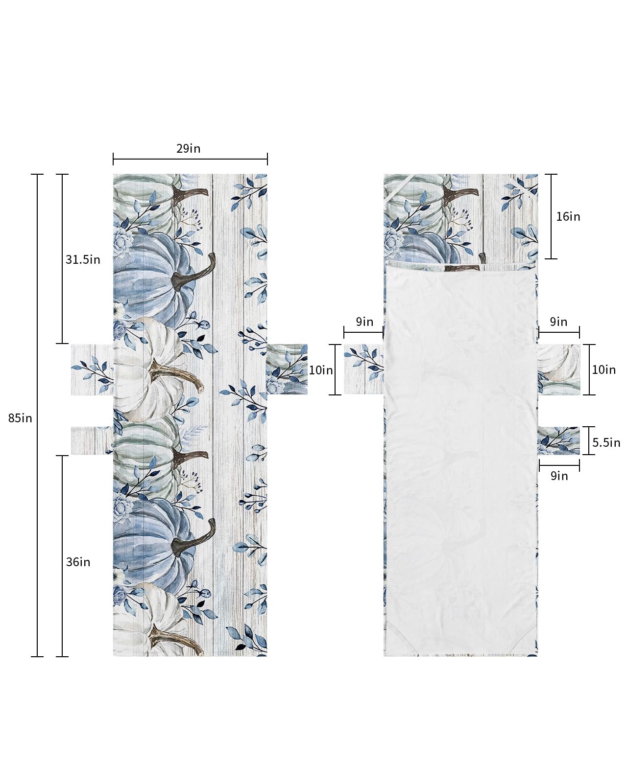 Thanksgiving Wood Grain, Beach Lounge Chair Towel Cover, Soft Chaise Lounge Towel with Side Pockets Patio Pool Chairs Cover for Beach/Pool Sunbathing 29x85 Fall Pumpkin Eucalyptus Leaves