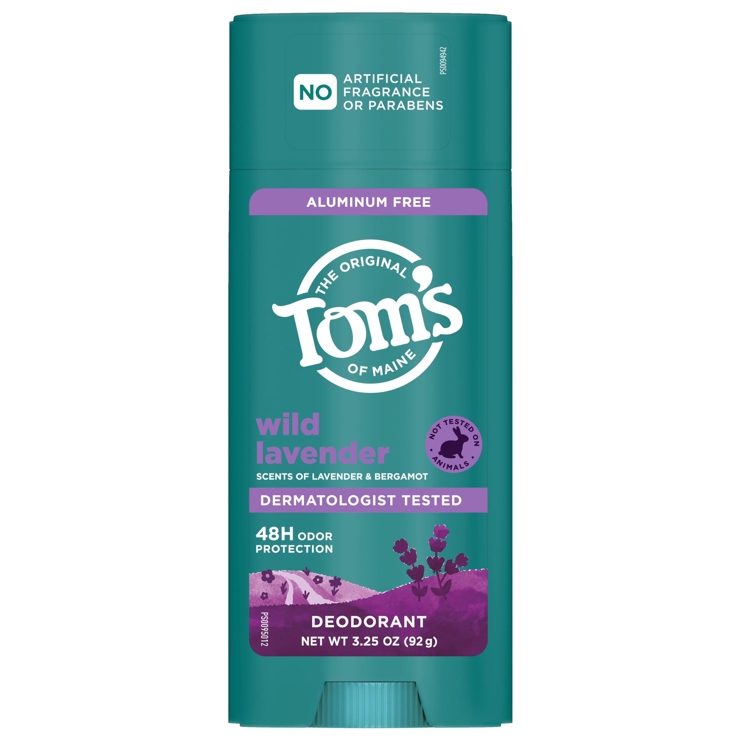 Aluminum Free Deodorant, Wild Lavender, 3.25 oz (92 g), Tom's of Maine