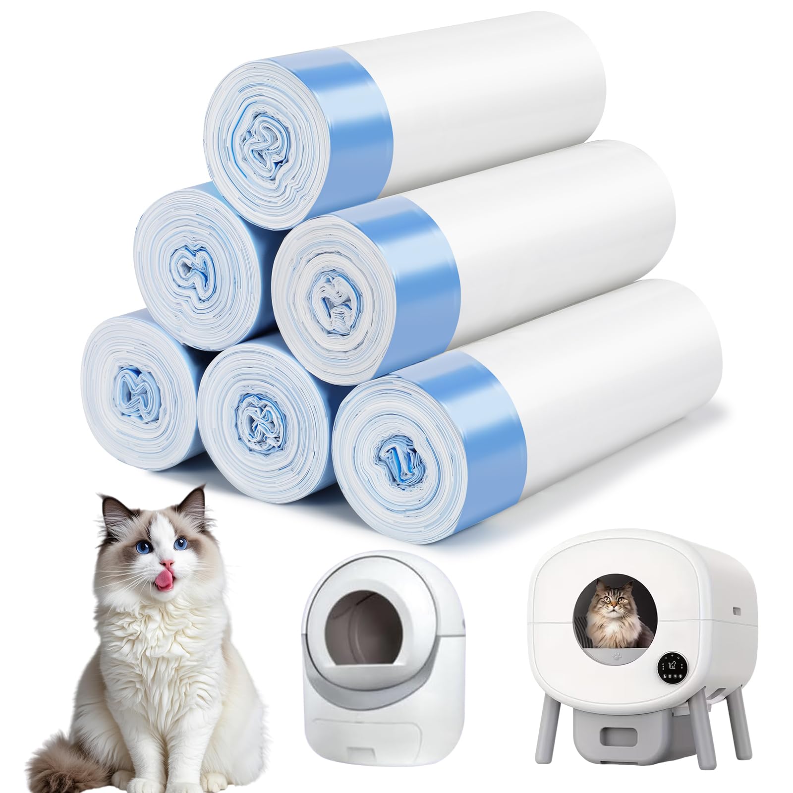 Photo 1 of 120Pcs Automatic Cat Litter Box Bags Compatible with Cmg/Fstgo, Fmo