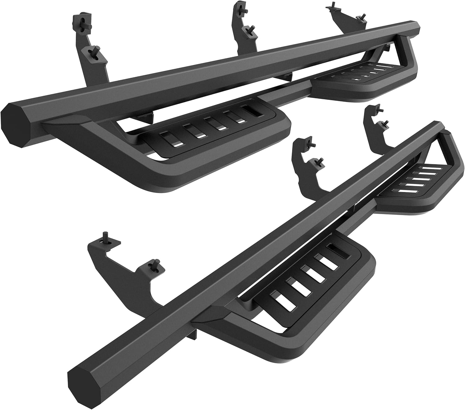 TAC Gen5 Running Boards Compatible with 2021-2026 Ford Bronco 4 Door| 4" Drop Side Steps Nerf Bars | SUV Exterior Accessories | Fine Texture Black (2pcs)