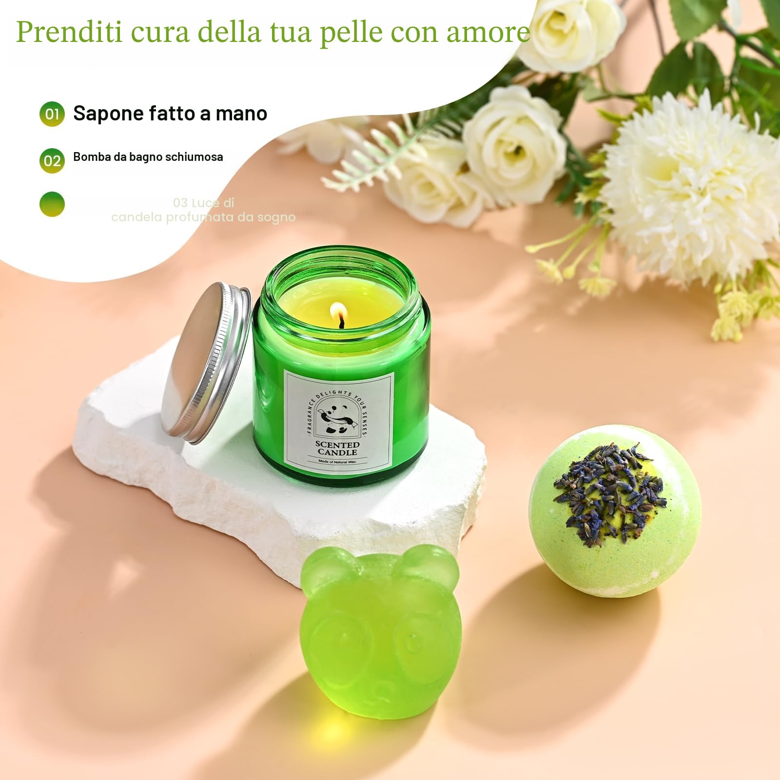 Regali Di Compleanno,Cesti Regalo Di Compleanno,Set Spa,Confezioni Regalo Per La Cura Personale Contenenti Coperte,Candele Profumate E Tazze,Set Panda: La Scelta Perfetta Per I Regali Alle Donne.