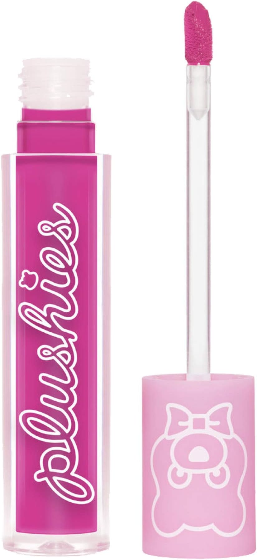 Lime Crime Plushies Soft Matte Lipstick, Dragon Fruit - Bright Magenta - Blackberry Candy Scent - Long Lasting, Nude Lips - Soft Focus, Non-Opaque Lip Veil - 0.11 fl oz