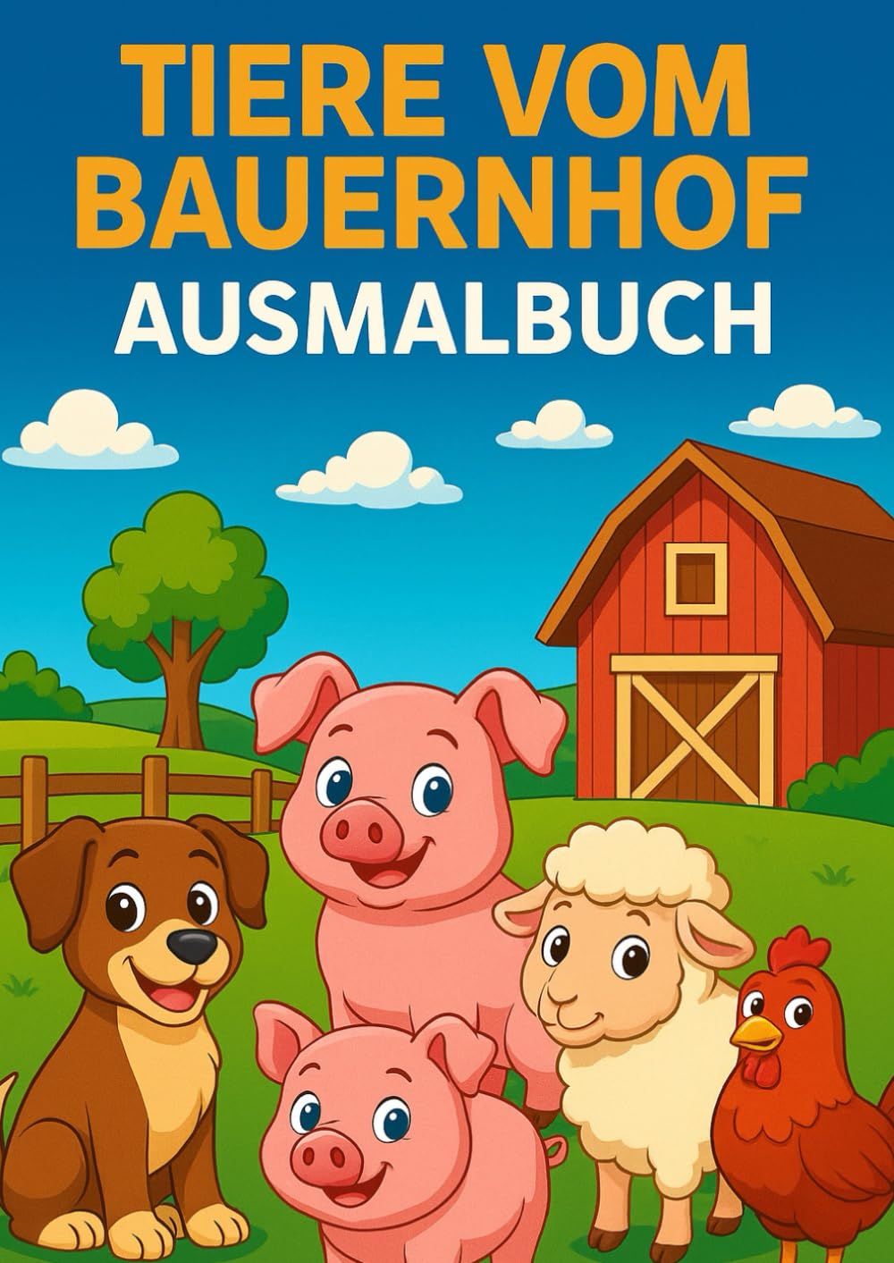 Tiere vom Bauernhof zum ausmalen