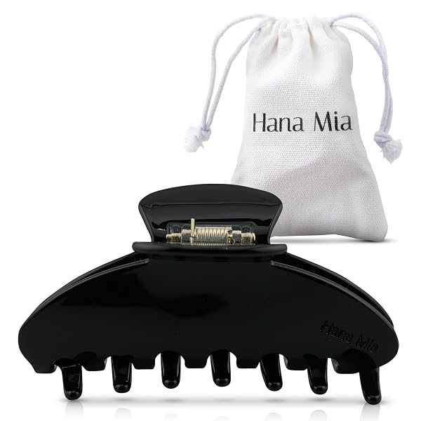 Hana Mia Premium Durable Acetate Hair Claw - Cute Clips for Thick or Thin Hair | Large Hair Claw Clips | 4 Inch Hair Cla