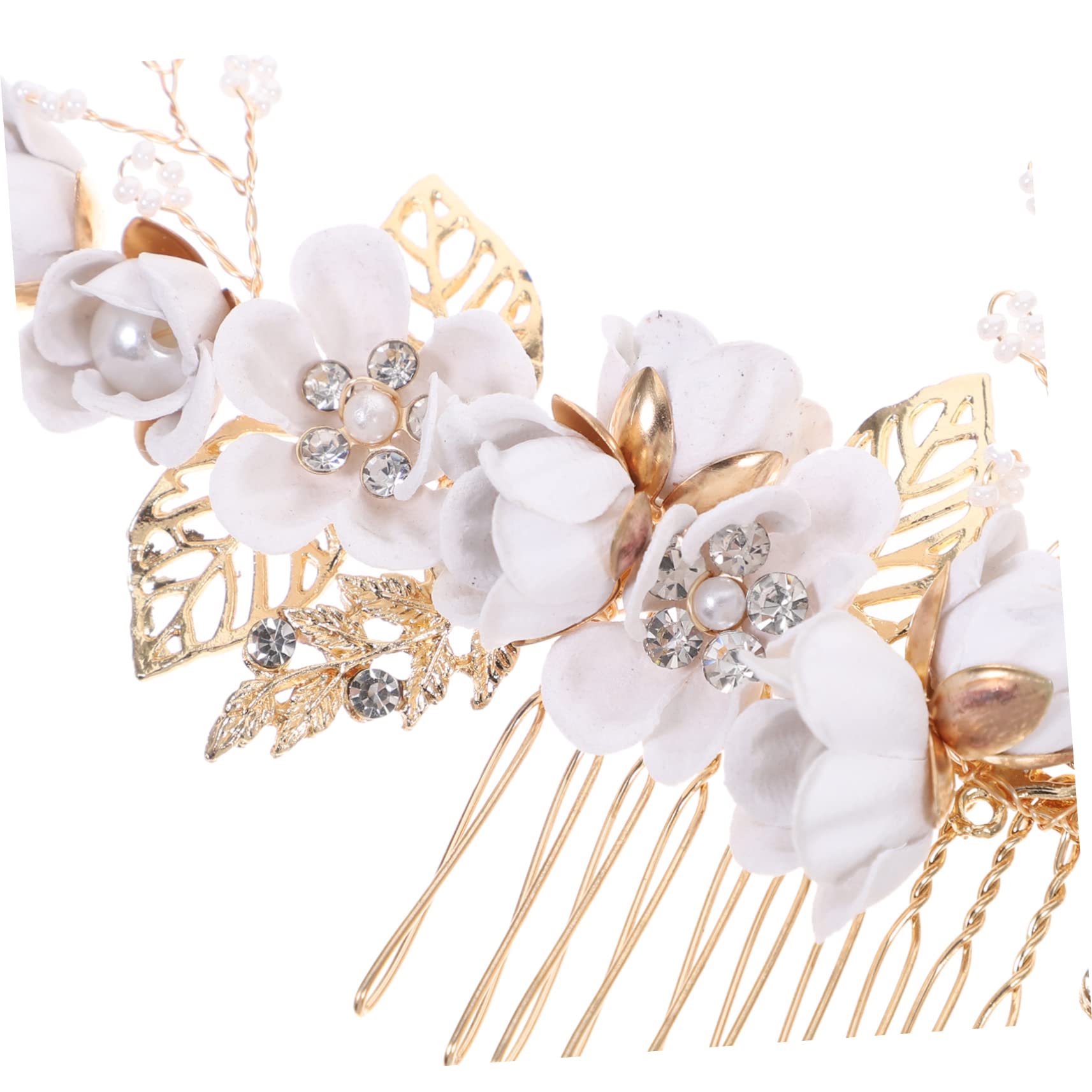Abaodam 12pezzi Pettinini e Bacchette Floreali Per Accessori Da Sposa Eleganti Per Matrimoni e Occasioni Speciali