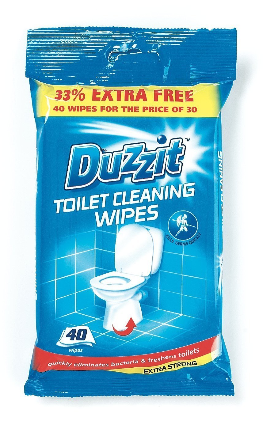 Duzzit 3XToilet Cleaning Wipes 40pk