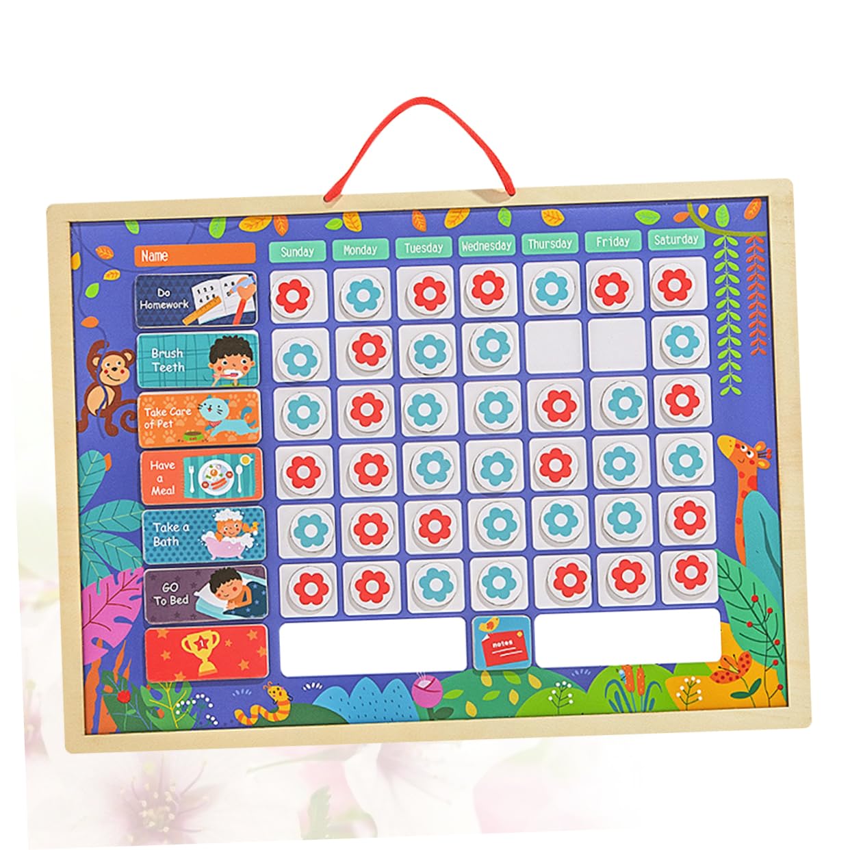 VILLFUL Tabla de Recompensas de Comportamiento Estándar para Niños | Registro de Crecimiento, Ayuda a Enseñar Conceptos Hábitos de Conducta