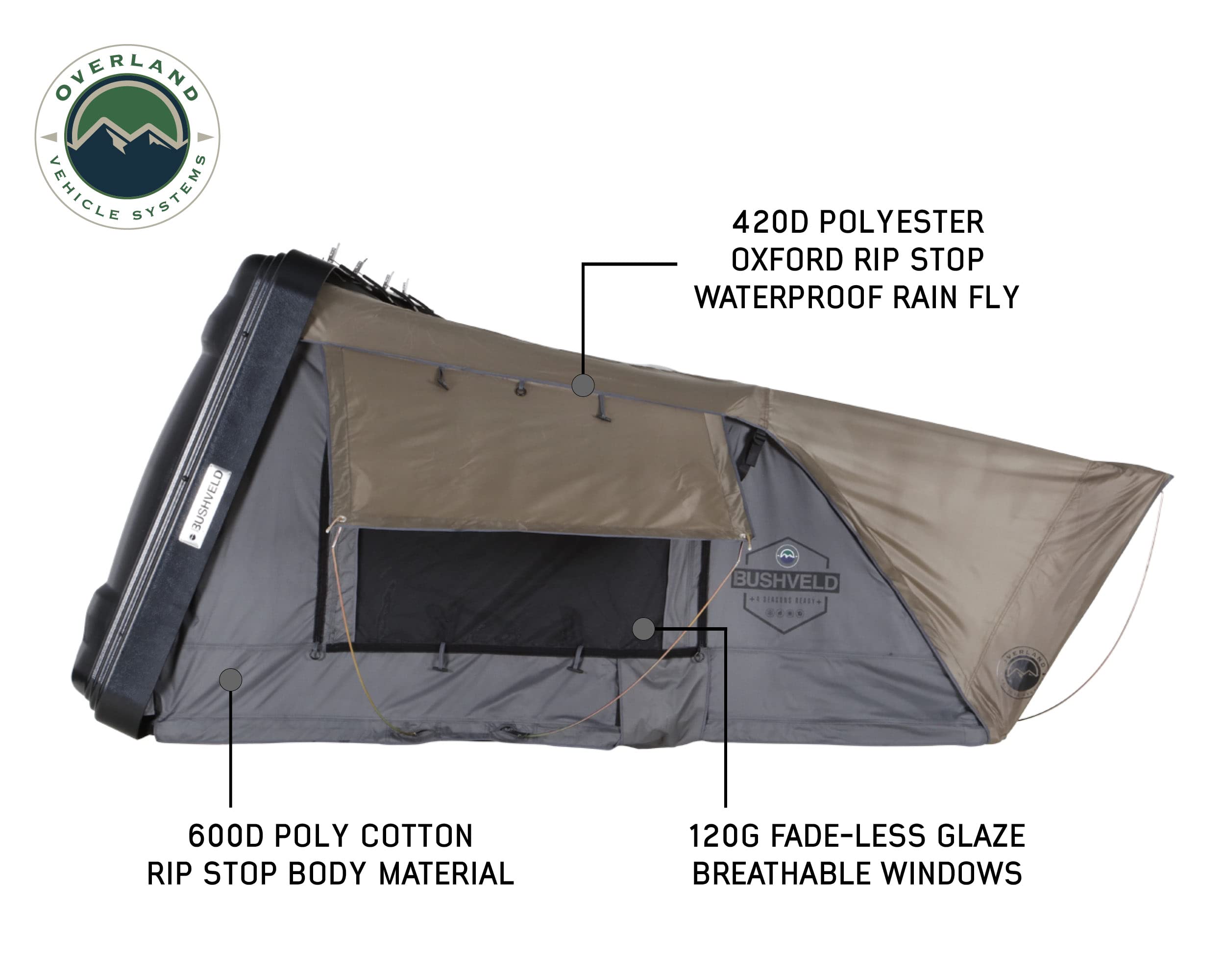 Amazon.com: Overland Vehicle Systems Bushveld Hard Shell Clam