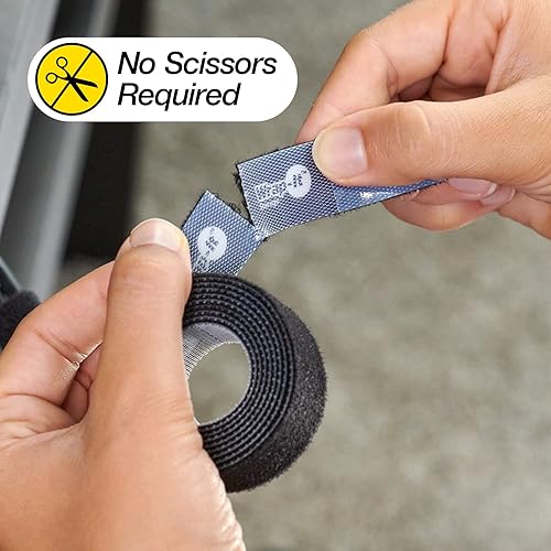 Miniatura 6 de Wrap-It Storage Kit de gestión de cables  Surtido de soluciones de gestión de cables  Organizadores de cables reutilizables correas corbatas