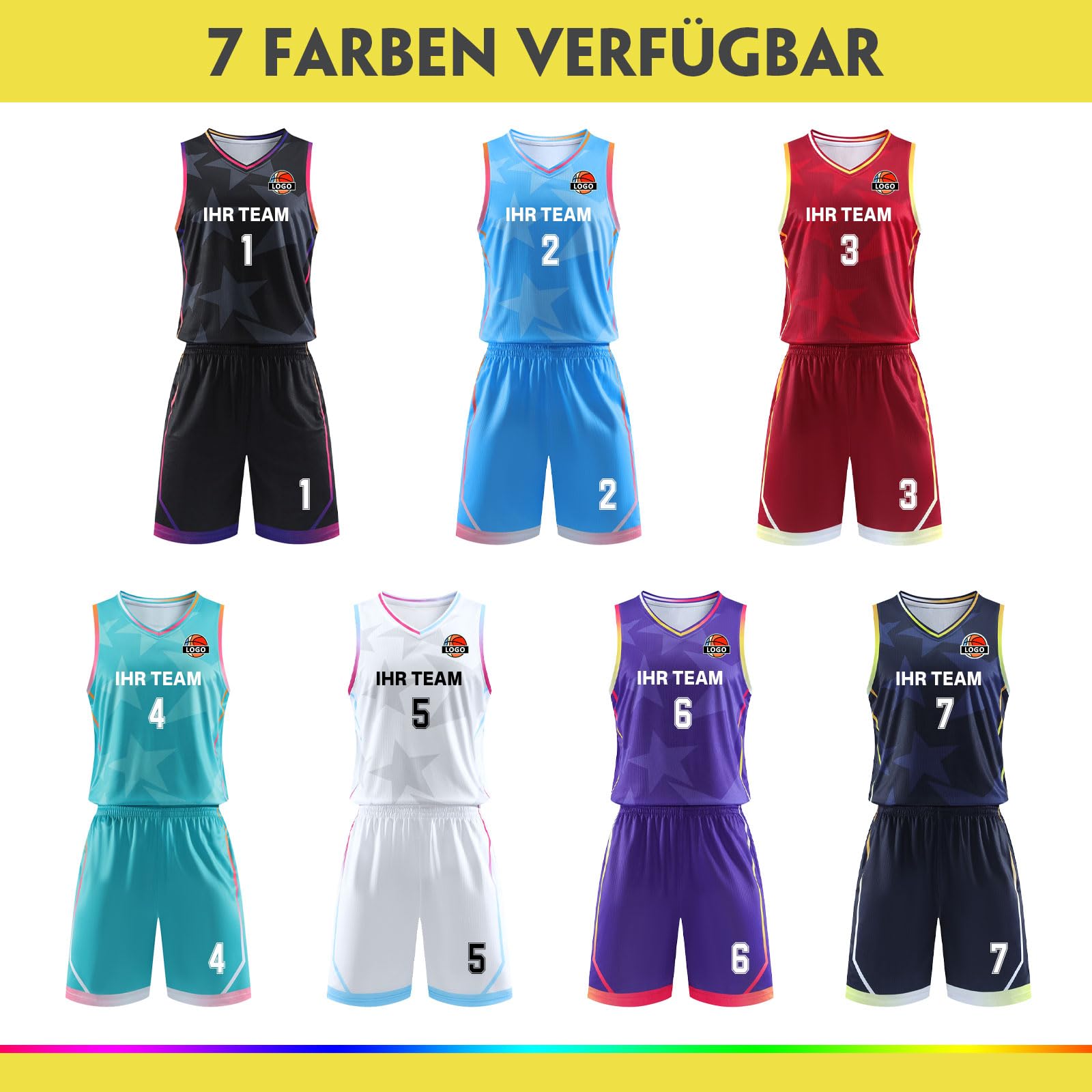 LAIFU Benutzerdefinierte Basketball Trikot für Männer Personalisieren Sie Ihren Eigenen Namen,Team-Logo,Entworfen für Männer,Frauen,Jungen und Mädchen Basketballwesten