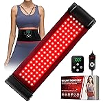 2-in-1 Cordless Red Light Therapy Belt, Wired & Wireless Controller 3000mAh Rechargeable Battery Magnetic LED Screen, 49 * 7 Wearable 660nm & 850nm Red Light Therapy Wrap Belt for Body