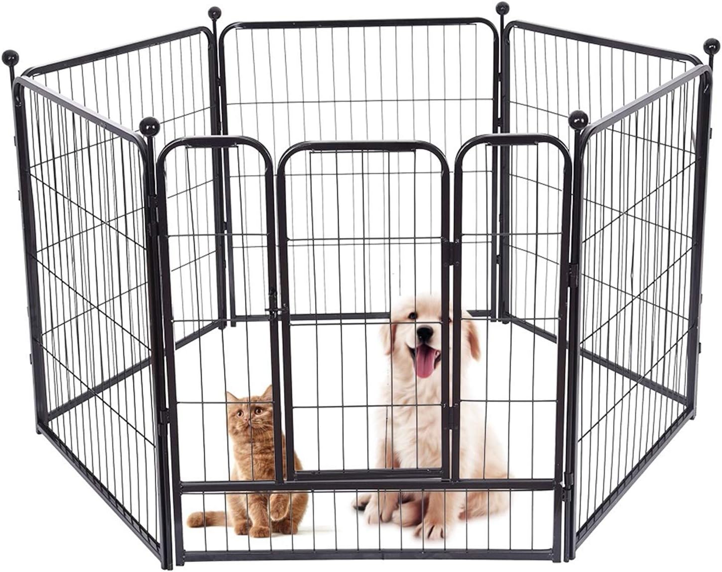 MINIKID Pet Playpen Dog Cat Kennel, Yard Foldable Portable