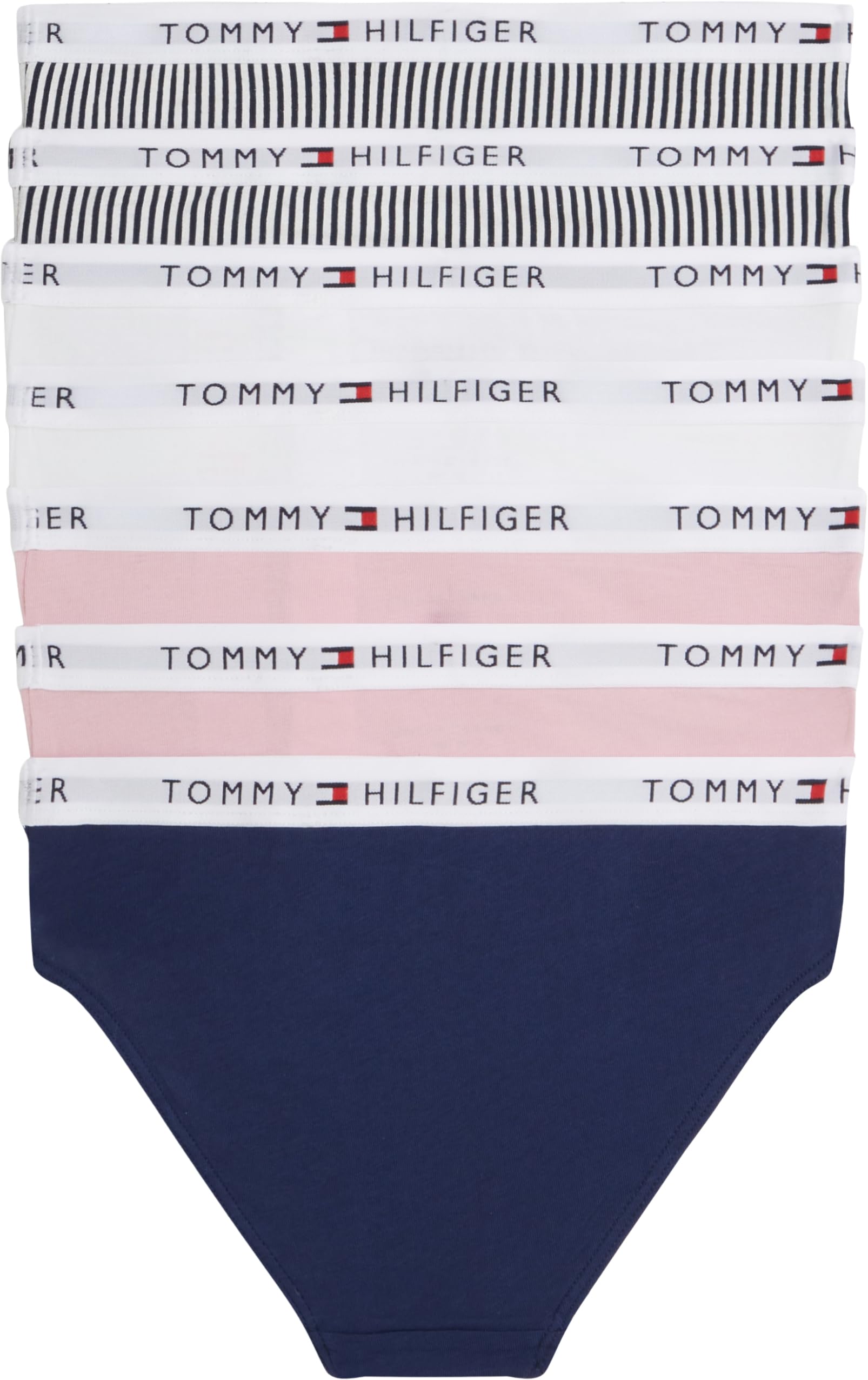 Tommy Hilfiger Slips Lot de 7 Fille avec Ceinture à Motif Logo