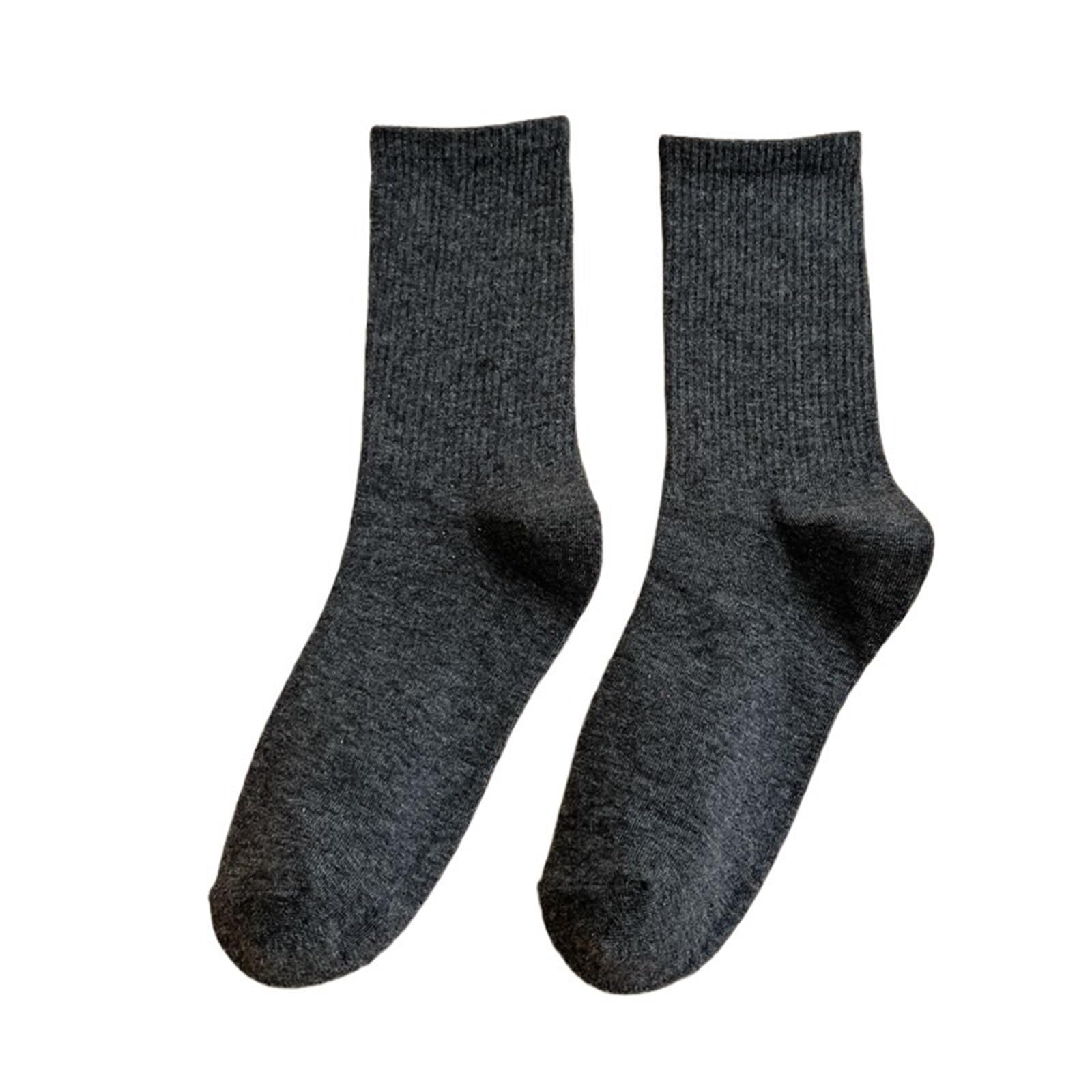 Calzini Donna Corti 3 Paia di Calzini Sportivi, Calzini da Donna Tinta Unita, Calzini Traspiranti CALZINO Donna(Dark Gray)