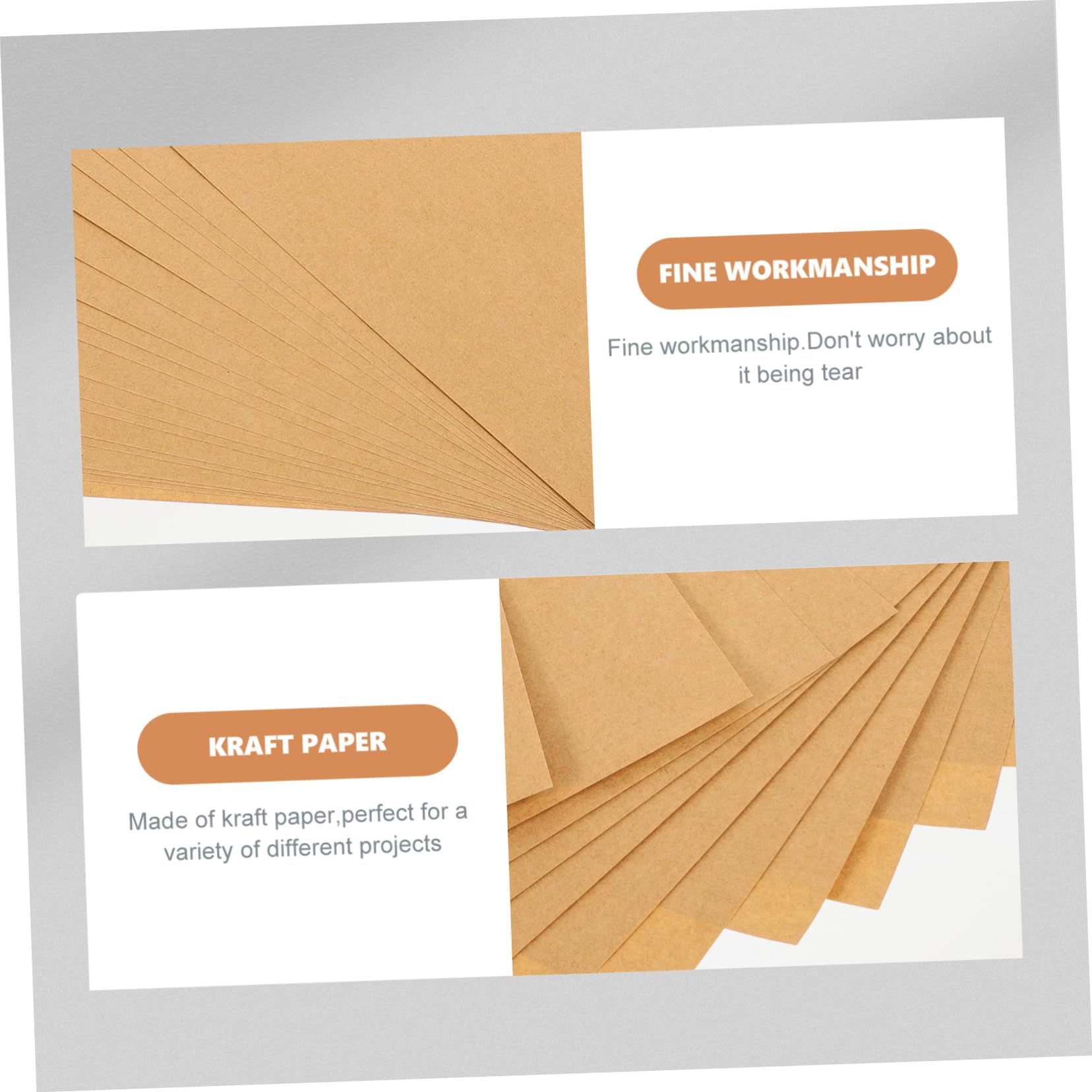 Etiqueta Adhesiva de Papel Kraft A4 100 Hojas para Impresora
