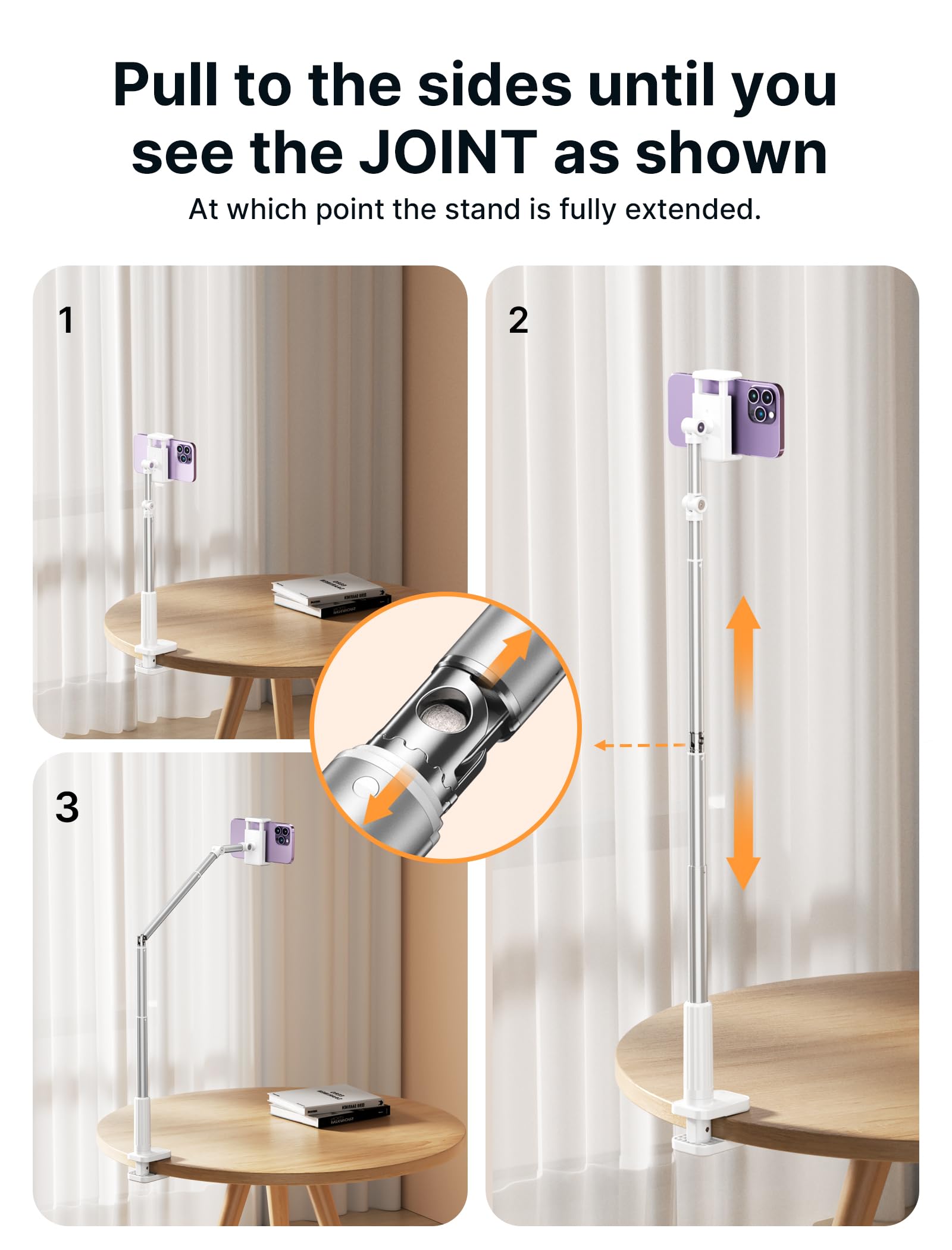 Supporto Cellulare Flessibile Overhead - Braccio Regolabile 360° Per Lettino, Scrivania - Foto 6