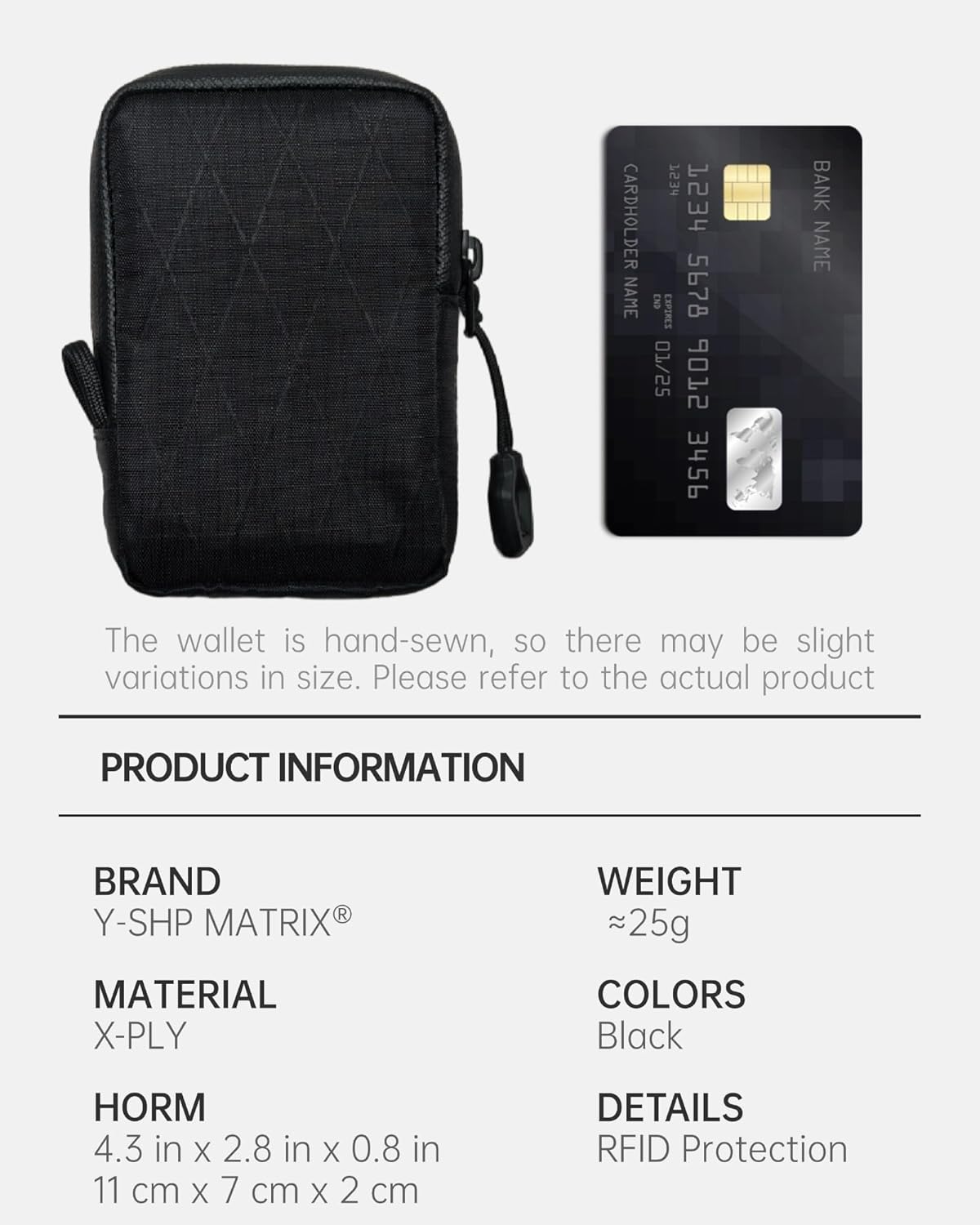 Mens Wallets,Portable Card Wallet For Men - Small and Exquisite Keychain Wallet,Coin Purse for Men and Women to Travel Suitable for Storing Keys,Cards and Cash(Black) - Image 2