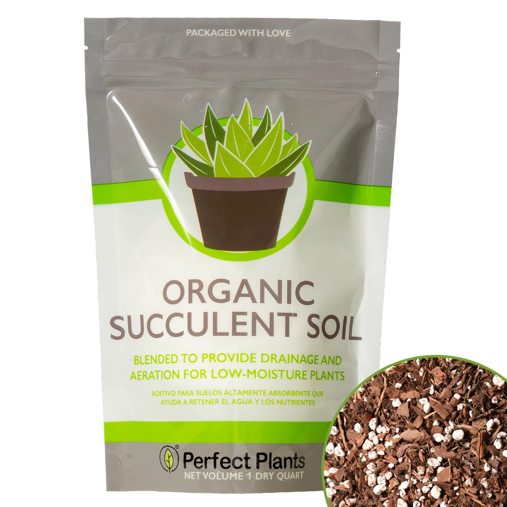 Succulent & Cactus Soil Mix by Perfect Plants (1QT) : Amazon.ca