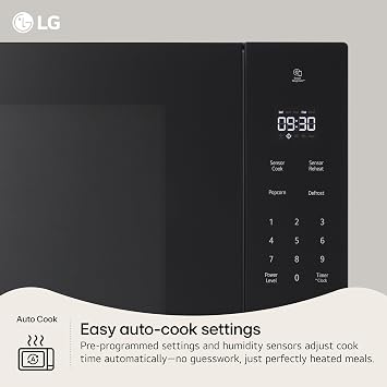 LG Countertop Microwave, 2.0 cu. ft., Stainless Steel, 23.9x13.6x19.8 Inches, Smart Inverter, Sensor Cooking, 1200 Watts