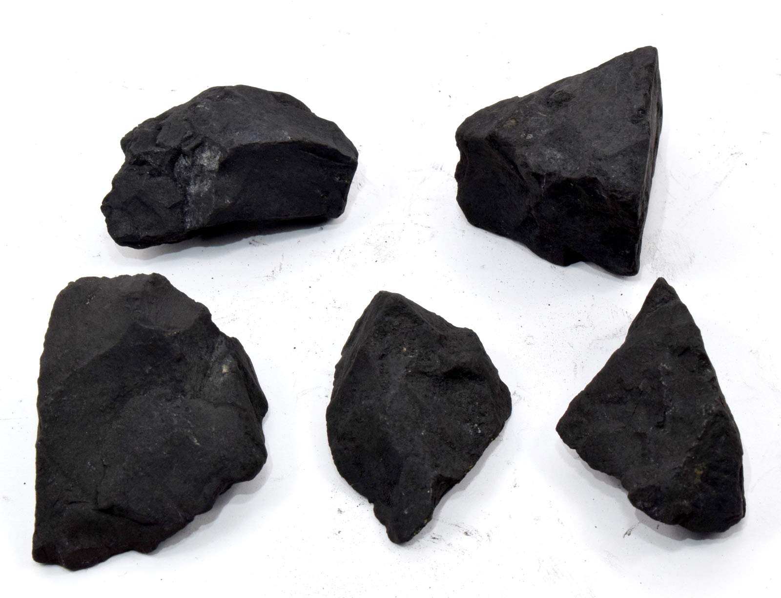 HQRP 100 g naturale nero shungite/granchio grezzo grezzo crudo pulizia acqua pietra cristallo minerale roccia dalla Russia (5PCS)