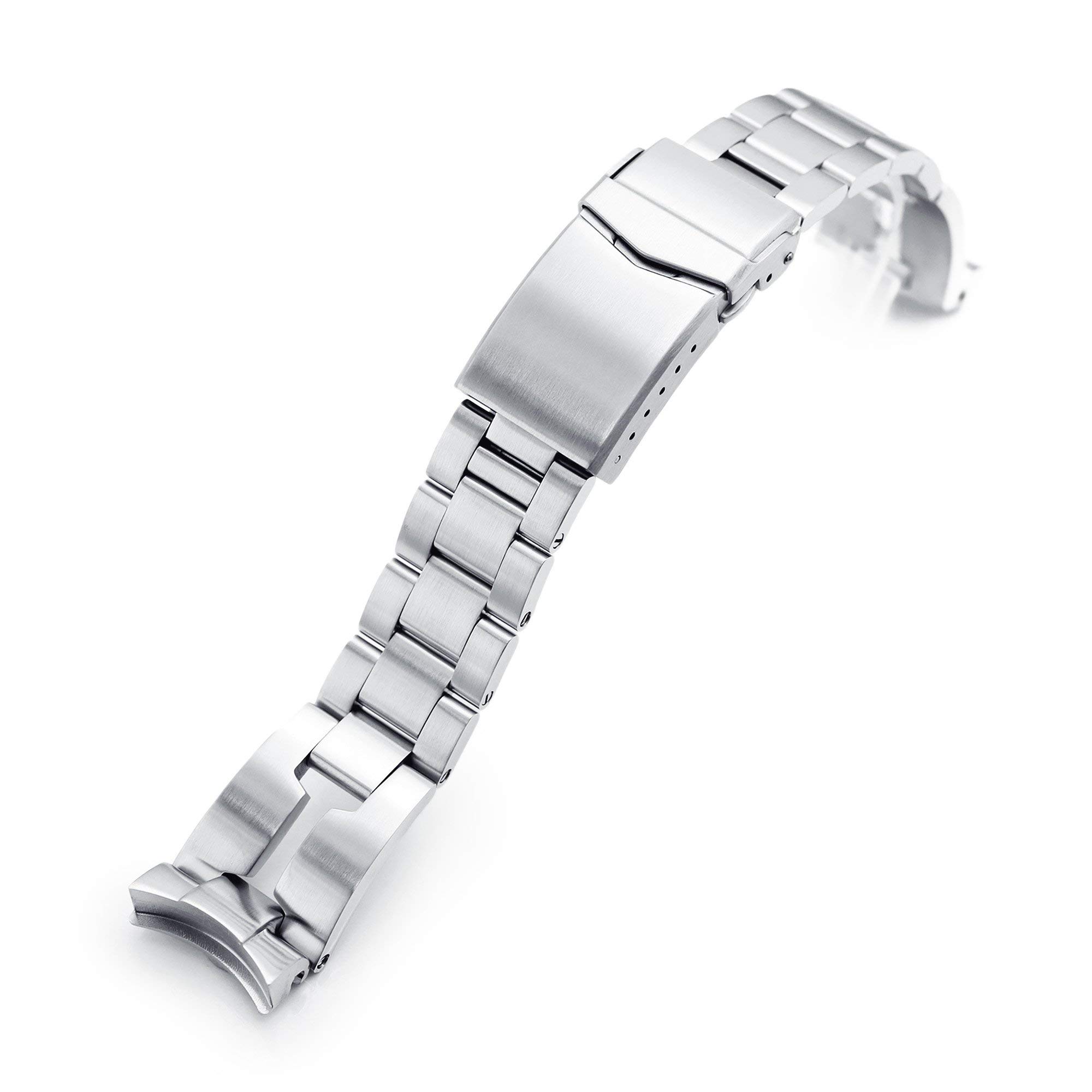 MiLTAT 20mm Watch Band for Seiko SKX013, Retro Razor 316 L Stainless Steel Screw-Link