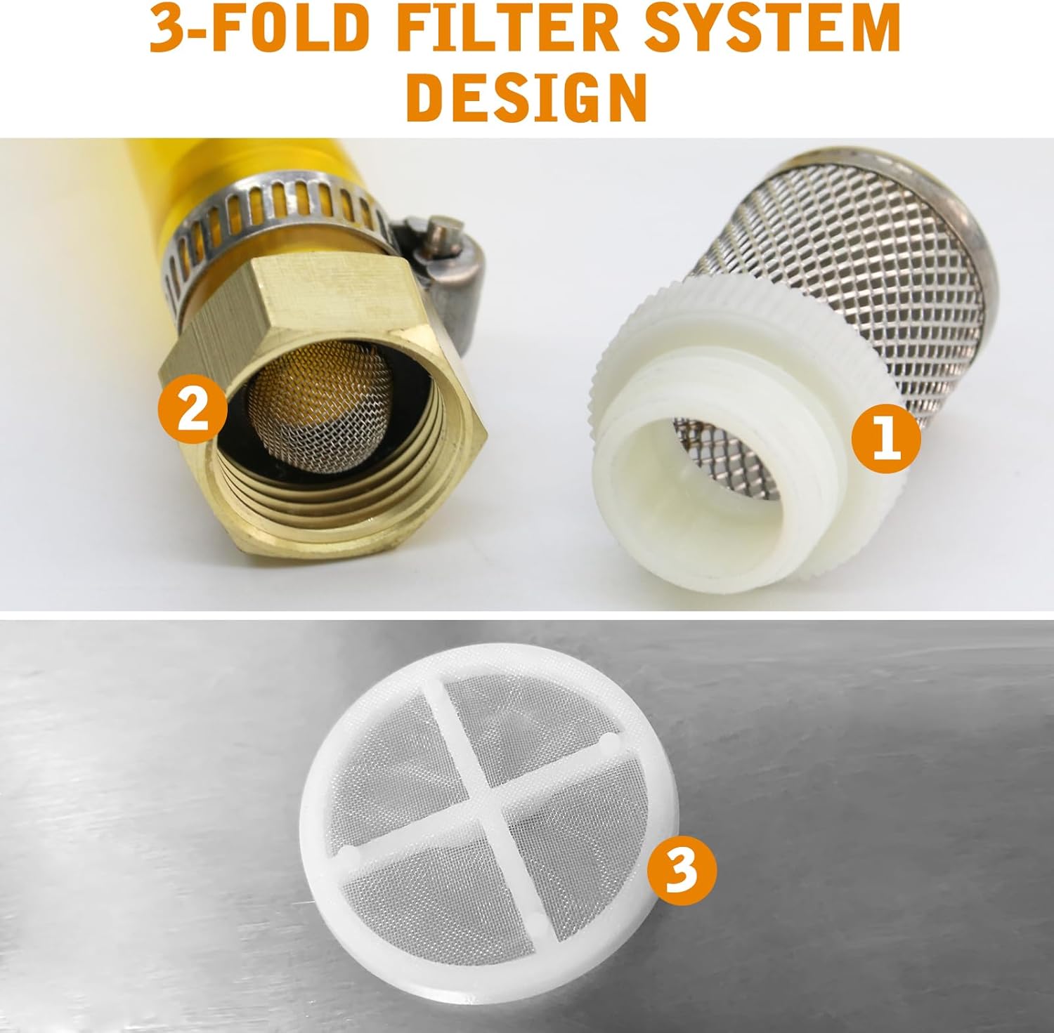 12V External Inline Fuel Transfer Pump Set, Electric Fuel Pump 100GPH High Flow, Portable Gasoline Transfer Pump Universal for Vehicles, Boats, RVs, Equipment, Gasoline, Diesel (12V-Set)