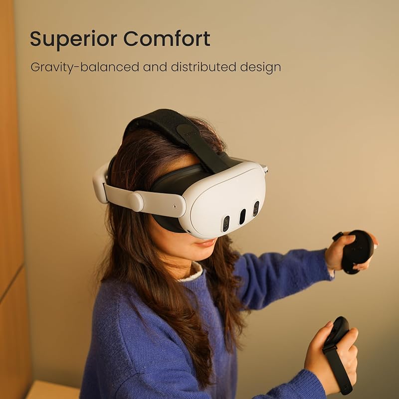 Baretă Elite cu baterie KIWI design SPC, compatibilă cu încărcarea într-un singur punct pentru căștile VR Meta Quest 3S și Quest 3