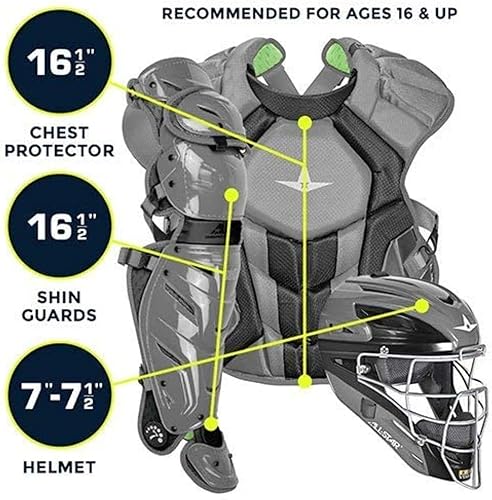 Miniatura 2 de All-Star System7 Axis NOCSAE Juego de atrapas-béisbol de dos tonos para adultos
