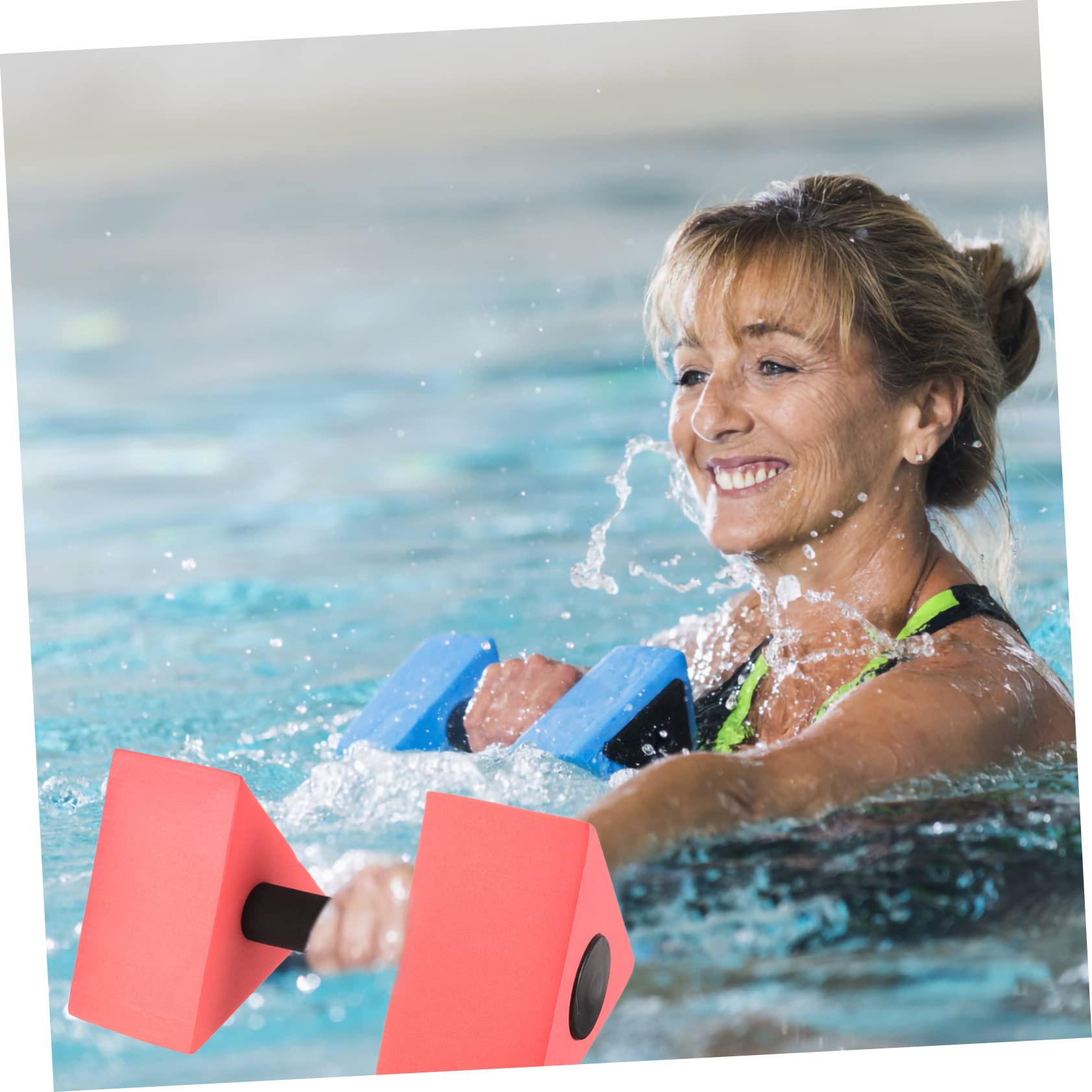 OSOLADY Water Weights for Pool Exercise Lightweight Dumbbells for Aquatic Fitness for Water Aerobics Swimming Lessons and Physiotherapy for All Ages