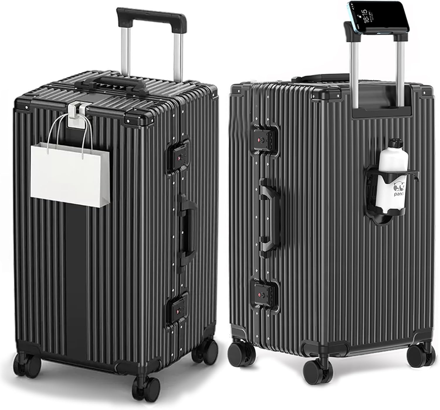 feilario 30in Aluminum Frame Hardside Spinner Wheels