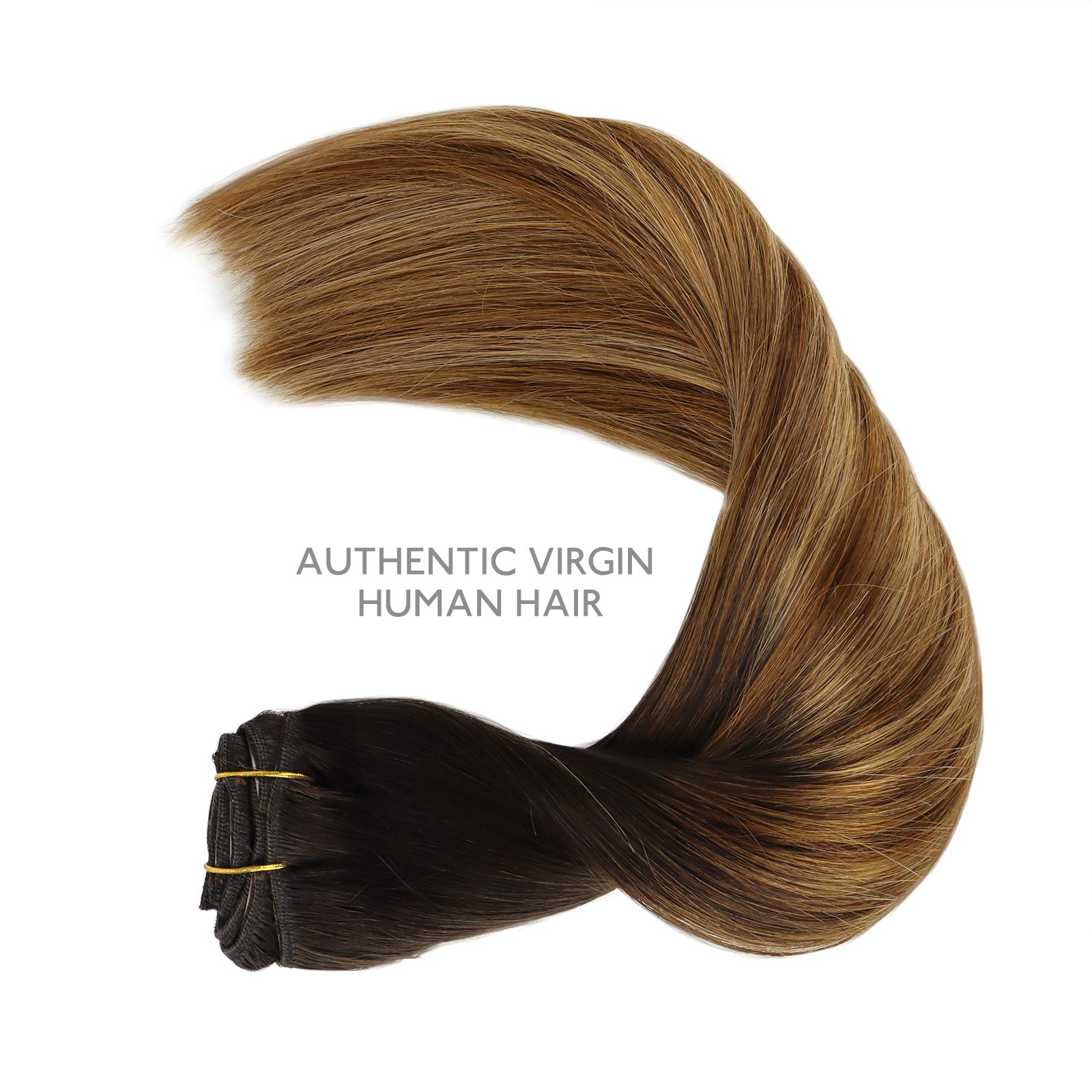 WENNALIFE Clip in Hair Extensions Human Hair 16 Inch 120g 7pcs Dark Brown Hair Extensions Clip in for Women Real Human Hair Double Weft Rallonge Cheveux Humain Extension Real Hair Extensions — view 230