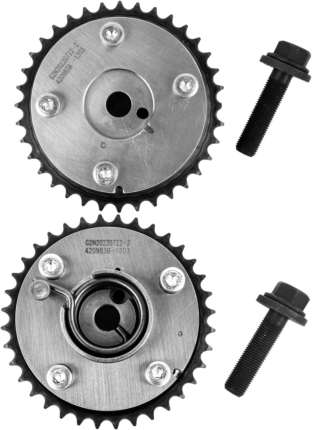 Intake & Exhaust Camshaft VVT Sprocket Replacement for Toyota RAV4 Camry 2.5L Highlander Sienna Venza 2.7L 2009-2012 Part# 917-258, 917-259, 13050-0V011, 13050-36010, 13070-0V011, 13070-36010