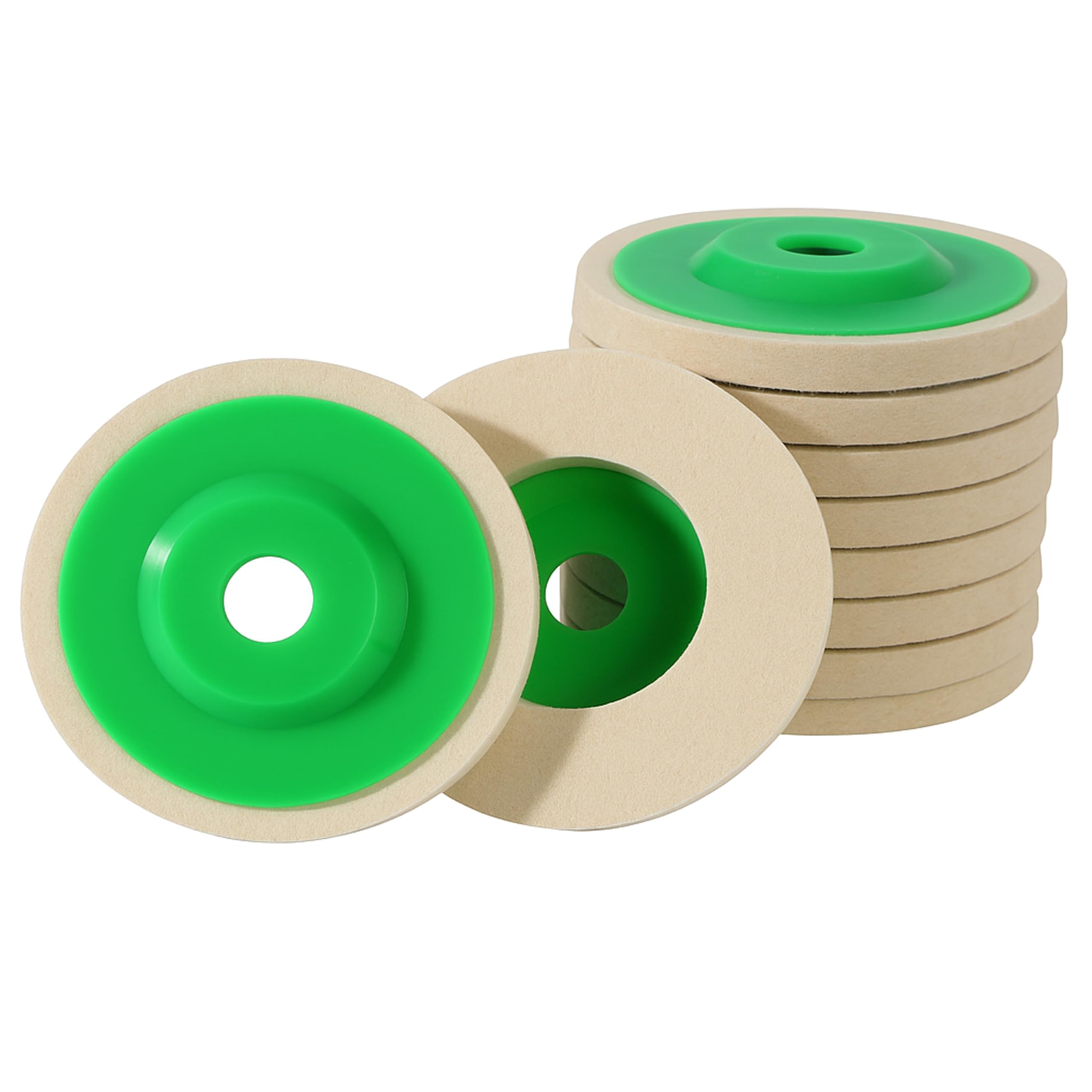 Amazon | akindou フェルトディスク フェルトバフ 100mm 肉厚9mm 金属