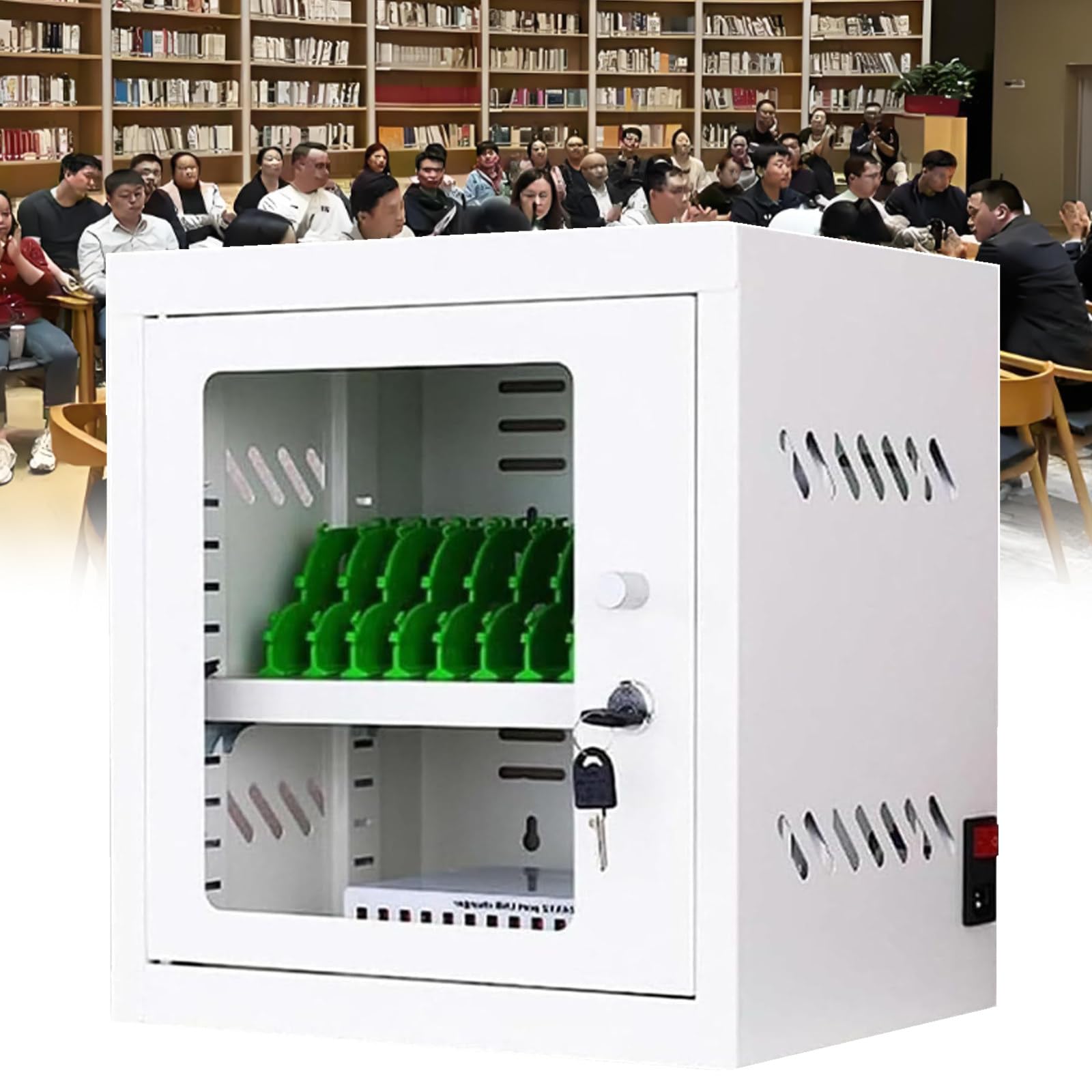 Stazione di Ricarica per Telefono | Armadietto di Ricarica per Telefono da 12/20/30/40/50/60 Slot,Stazione di Ricarica USB,Slot Suddivisi Singolarment 12slots