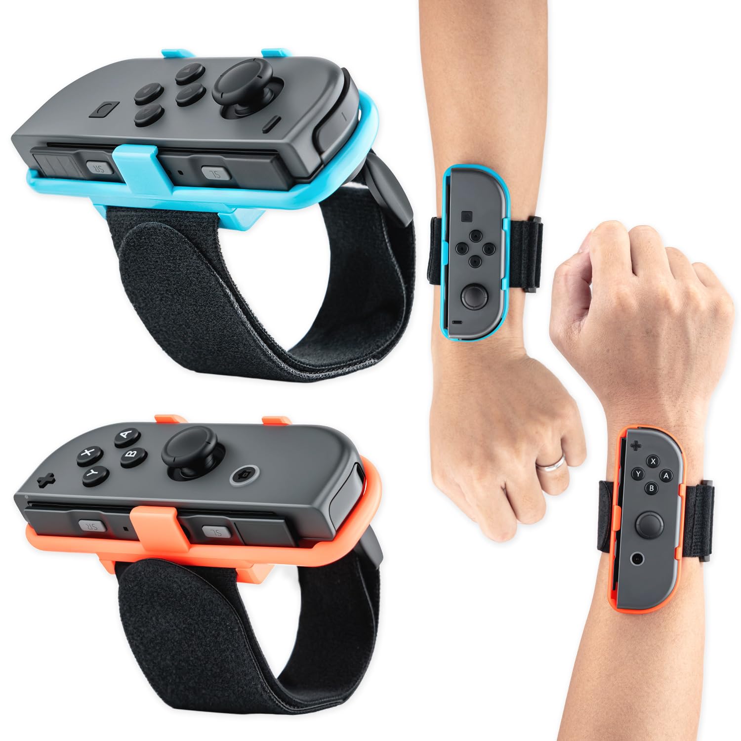 Mcbazel Bandas de Muñeca para Correa Ajustable para Controladores Joy-Con de NS Switch/Switch oled,No compatible switch 2,Just Dance, Burn It Up, Fitness Boxing