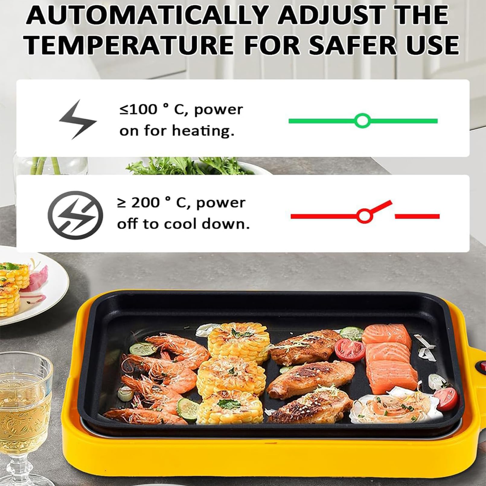24 Löcher Takoyaki Pfannkuchenhersteller mit 3 Austauschbaren Pfannen, Elektrobratengrill-pan Automatische Temperaturregelung, Nicht-stick, für Grill, Wurst, Eier, Sandwich